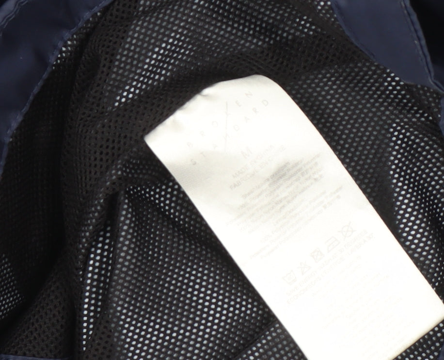 Broken Standard Men's Black Blue Windbreaker M