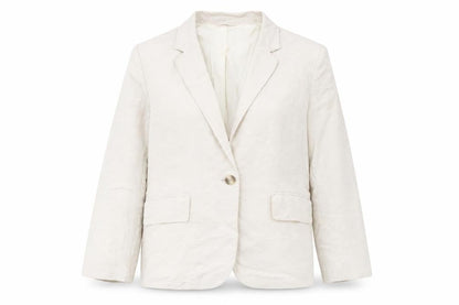 Womens UK Size 8 H&M Regular Ivory Suit Jacket
