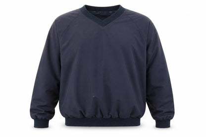 Mileta Men's Blue Pullover Sweatshirt L V-Neck