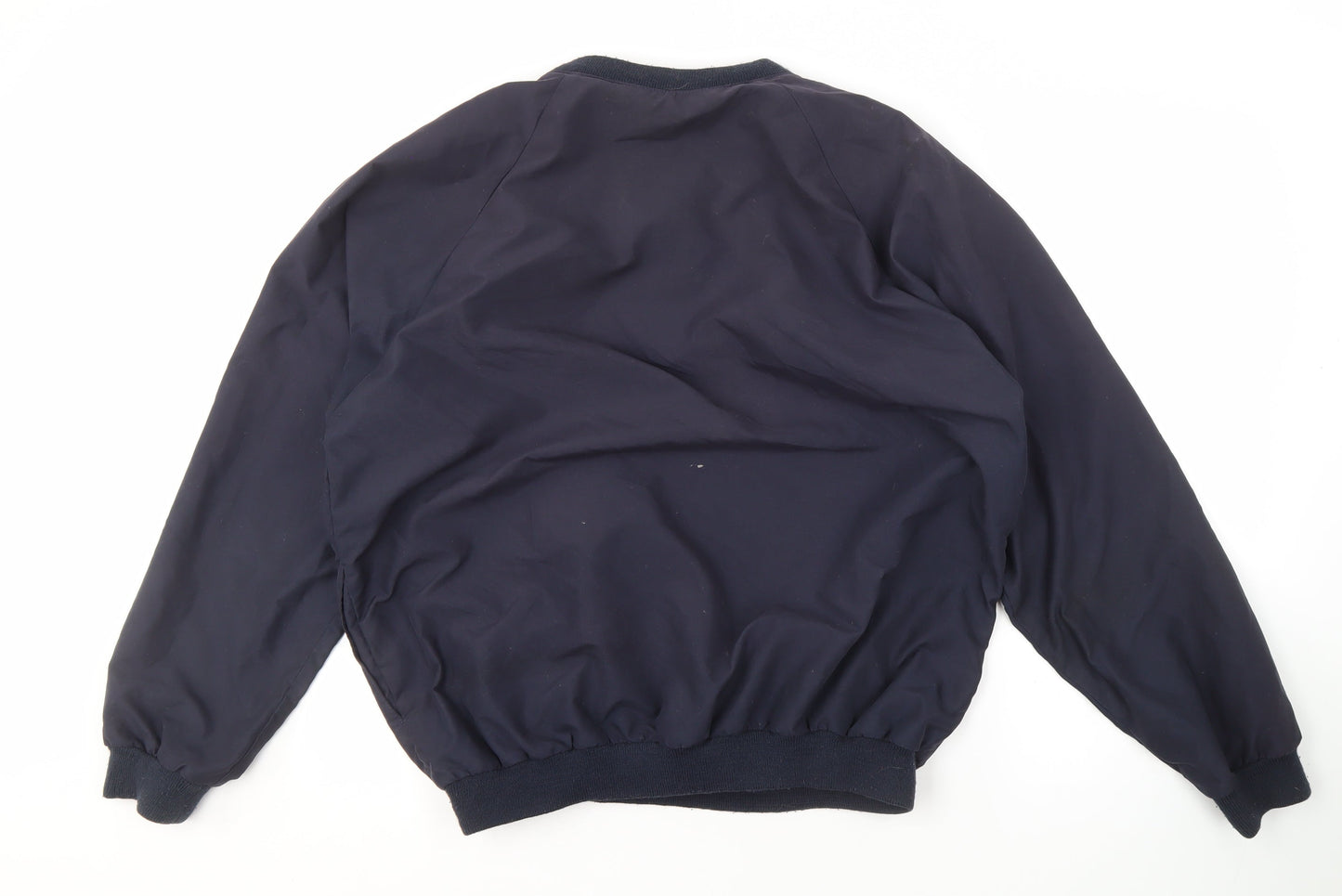 Mileta Men's Blue Pullover Sweatshirt L V-Neck