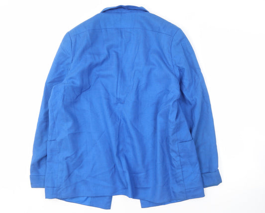 Debenhams Women's Blue Blazer Size 14 Regular Fit