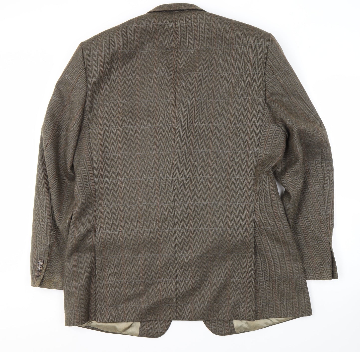 Wellington Men's Brown Check Blazer L Classic Style