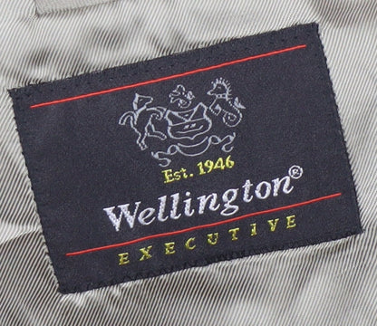 Wellington Men's Brown Check Blazer L Classic Style