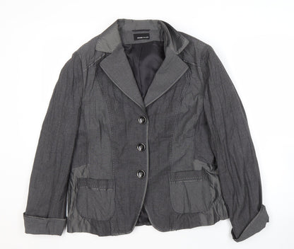 Frank Walder Women's Grey Blazer Size 12 Business Wear