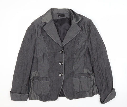 Frank Walder Women's Grey Blazer Size 12 Business Wear