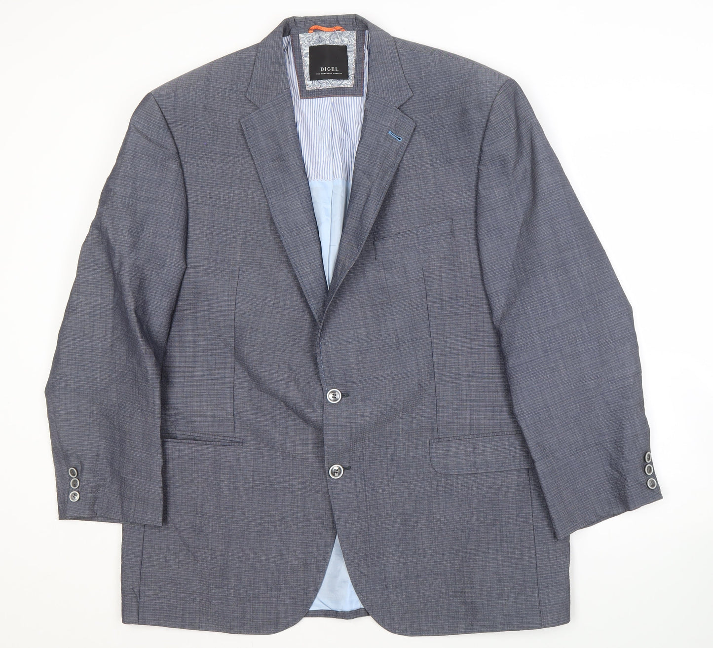 Digel Men's Blue Check Blazer Jacket 56