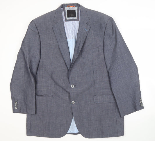 Digel Men's Blue Check Blazer Jacket 56