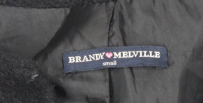 Brandy Melville Women's Black Long Coat Size S