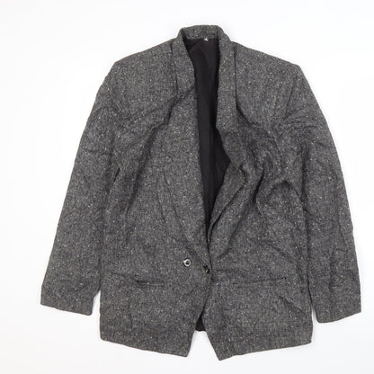 Michelle Stuart Women's Black Flecked Blazer Size 8
