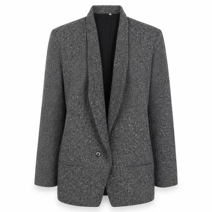 Michelle Stuart Women's Black Flecked Blazer Size 8