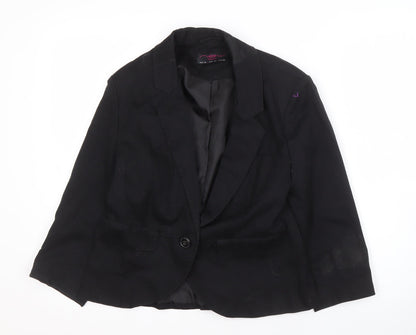 Womens UK Size  New Look Black Basic Jacket
