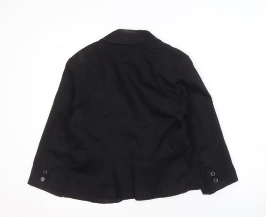 Womens UK Size  New Look Black Basic Jacket