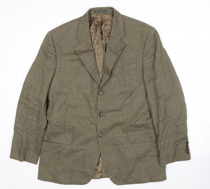 Austin Reed Men's Green Check Blazer, Size 42