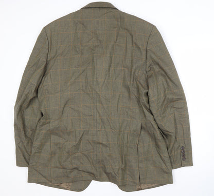 Austin Reed Men's Green Check Blazer, Size 42