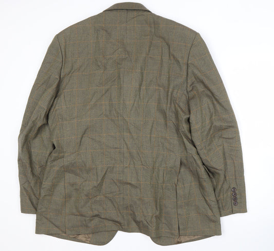 Austin Reed Men's Green Check Blazer, Size 42