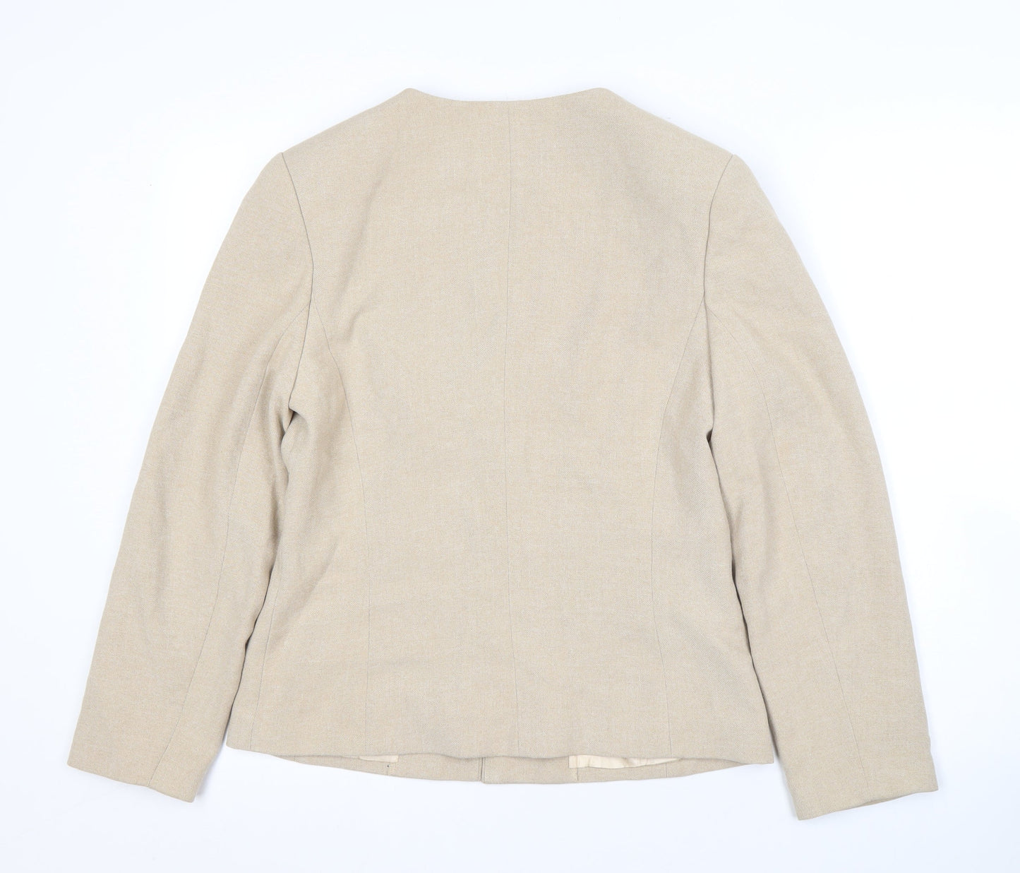 Celinsia Beige Women's Blazer L - Elegant Business Casual