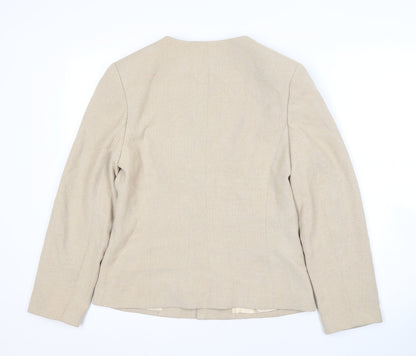Celinsia Beige Women's Blazer L - Elegant Business Casual