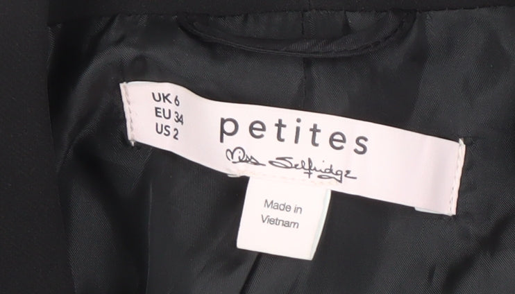 Miss Selfridge Black Women’s Blazer UK 6 Petites