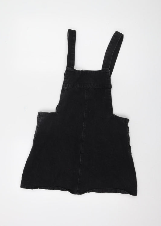 Zara Women's Black Pinafore Dress S
