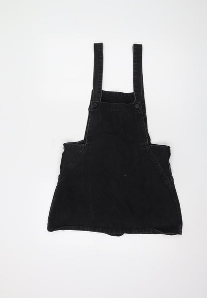 Zara Women's Black Pinafore Dress S