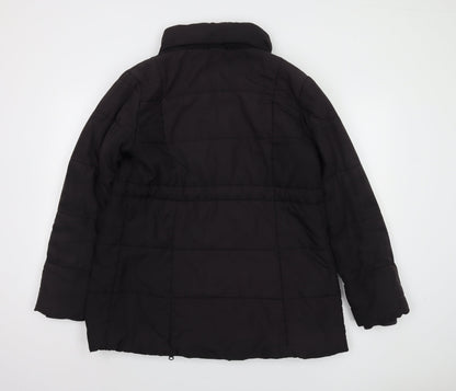 JoJo Maman Bébé Women's Black Padded Coat Size 12
