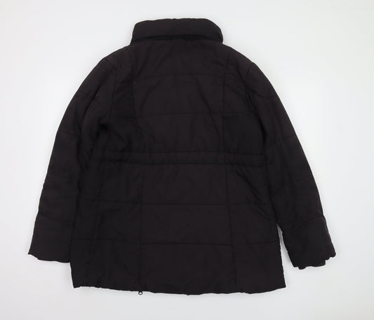 JoJo Maman Bébé Women's Black Padded Coat Size 12