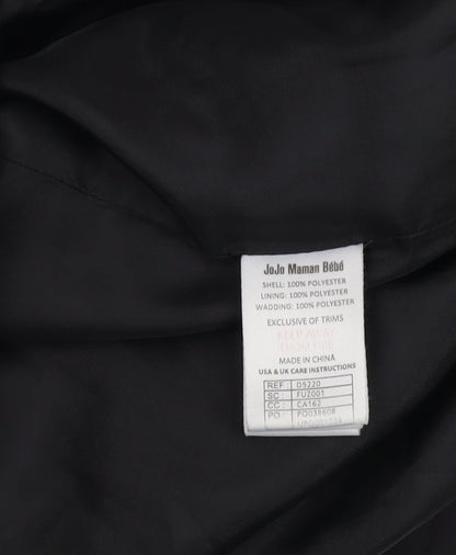 JoJo Maman Bébé Women's Black Padded Coat Size 12