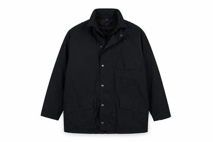 Mens UK Size L L.A. Corporate Black Parka Coat
