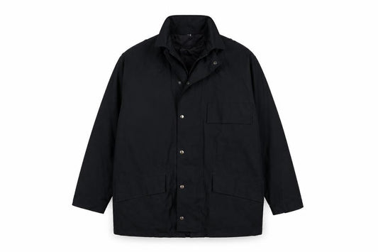 Mens UK Size L L.A. Corporate Black Parka Coat