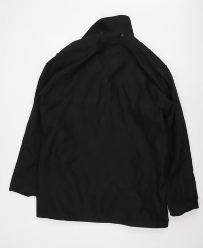 Mens UK Size L L.A. Corporate Black Parka Coat