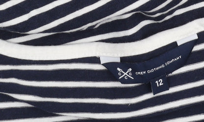 Womens UK Size 12 Crew Clothing Company Blue Basic Tank