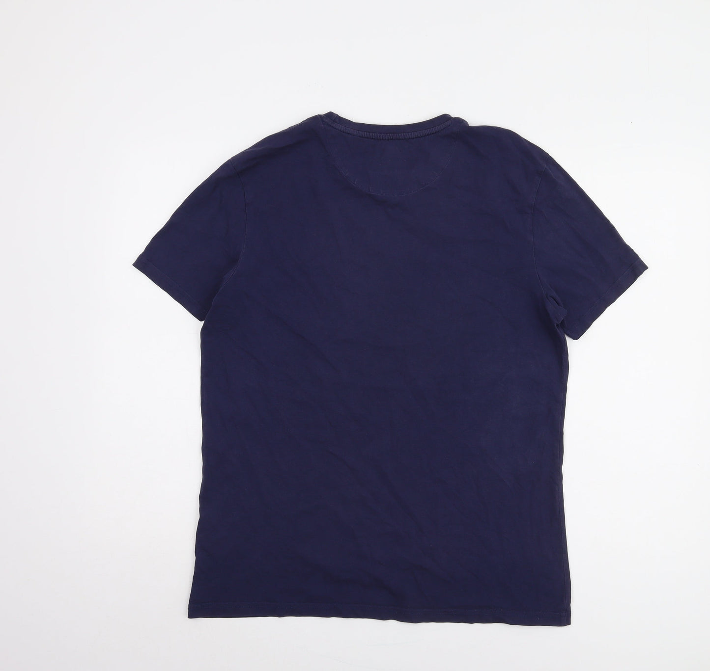 Lyle & Scott Men’s Blue T-Shirt Size L Short Sleeve