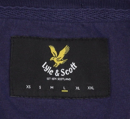 Lyle & Scott Men’s Blue T-Shirt Size L Short Sleeve