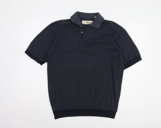 Penmans Men's Black Short Sleeve Polo Size L