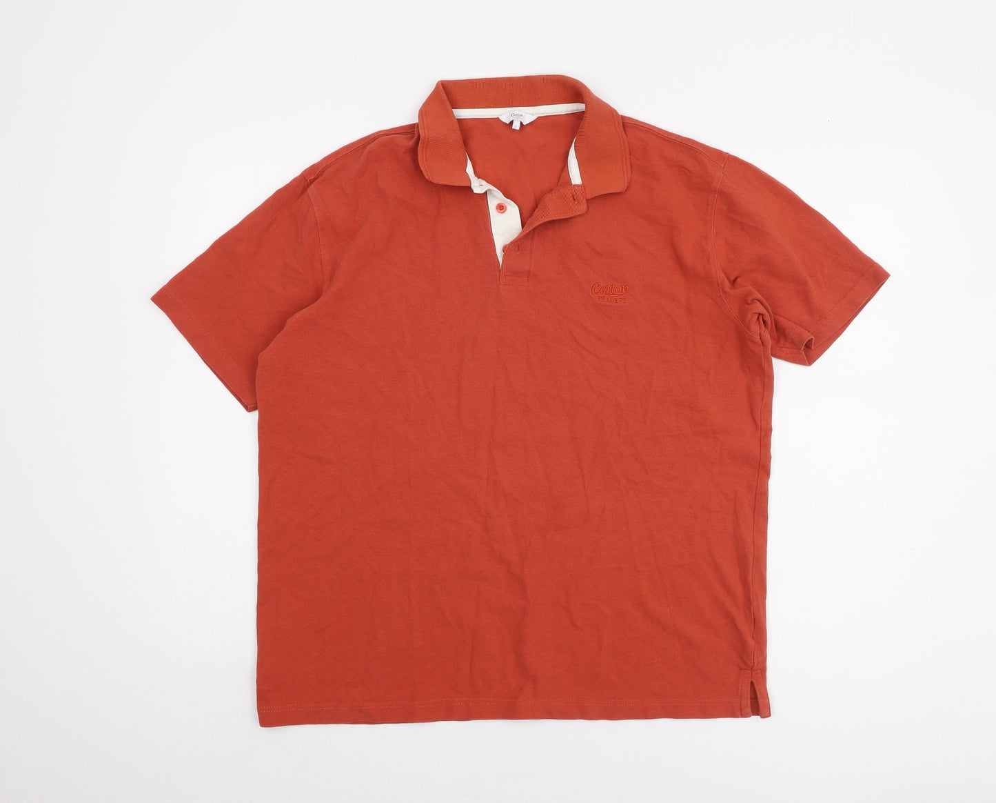 Cotton Traders Men's Red Polo Shirt Size L