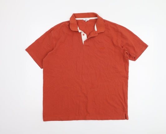 Cotton Traders Men's Red Polo Shirt Size L