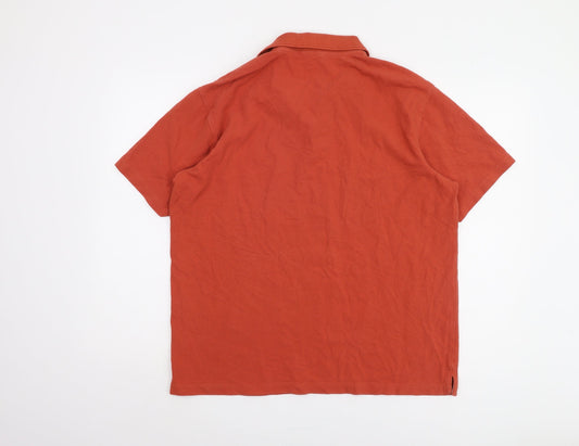 Cotton Traders Men's Red Polo Shirt Size L