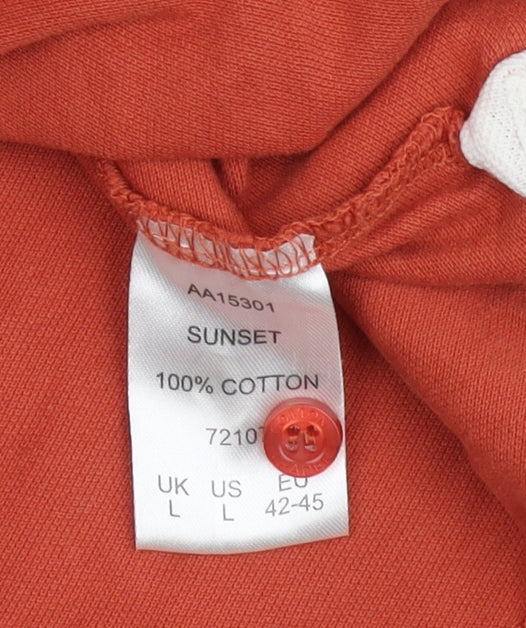 Cotton Traders Men's Red Polo Shirt Size L