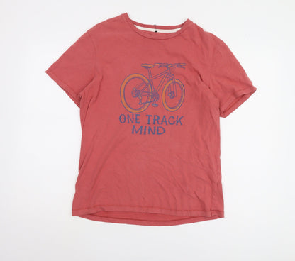 Mens UK Size S Fat Face Red  T-Shirt