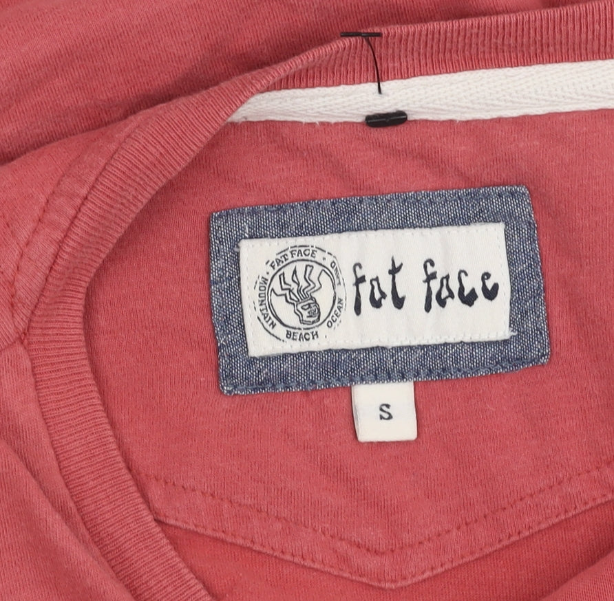 Mens UK Size S Fat Face Red  T-Shirt