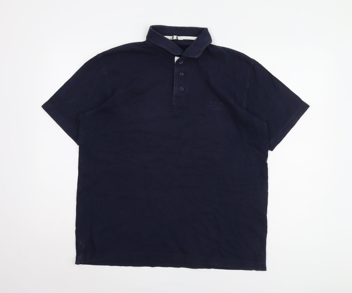 Cotton Traders Men's Blue Polo Shirt M