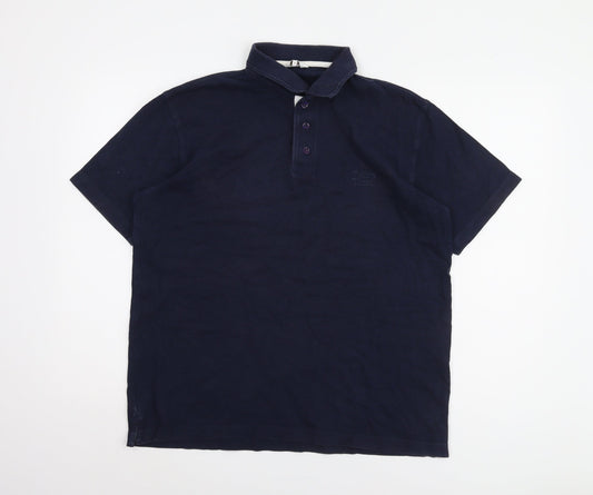 Cotton Traders Men's Blue Polo Shirt M