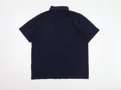 Cotton Traders Men's Blue Polo Shirt M