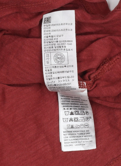 Levi's Men's Red Crew Neck T-Shirt Size S