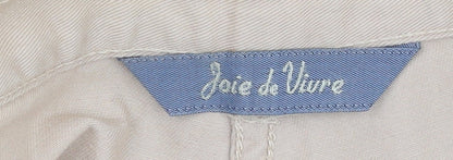 Joie de Vivre Women Beige Cut-Off Shorts Size 10