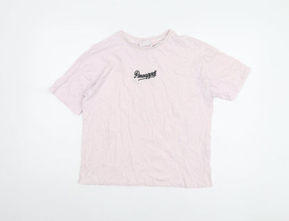 Pineapple Women’s Pink XS Embroidered T-Shirt