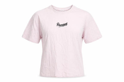 Womens UK Size XS Pineapple Pink Basic T-Shirt