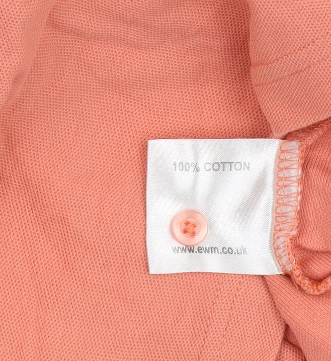 Isle Women's Orange M Polo Shirt, Casual, Cotton