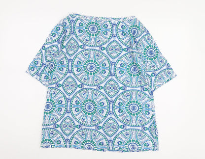 Womens UK Size 18 Marks and Spencer Multicoloured Basic Blouse