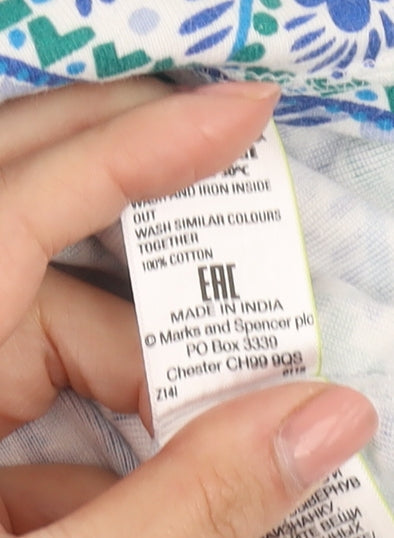 Womens UK Size 18 Marks and Spencer Multicoloured Basic Blouse